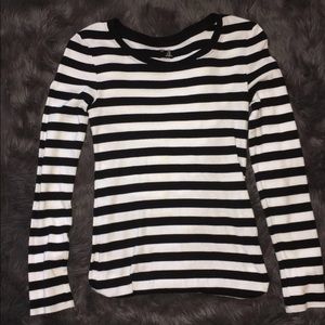 Black and white striped longsleeve